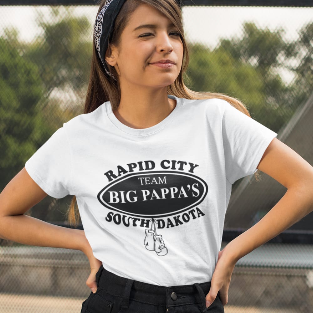 "Team BIG Pappa’s" by Theron Pappas - Women's Shirt, Black Logo