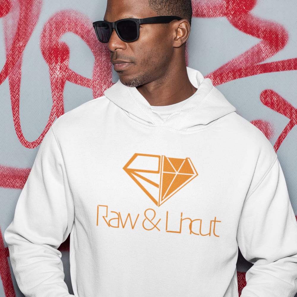 Raw & Uncut Hoodie Orange Logo
