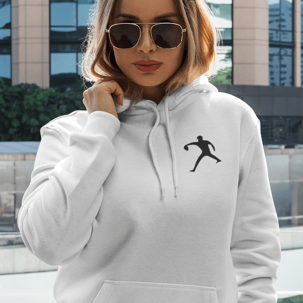 Tony Carreon Women's Hoodie, Pitching Logo