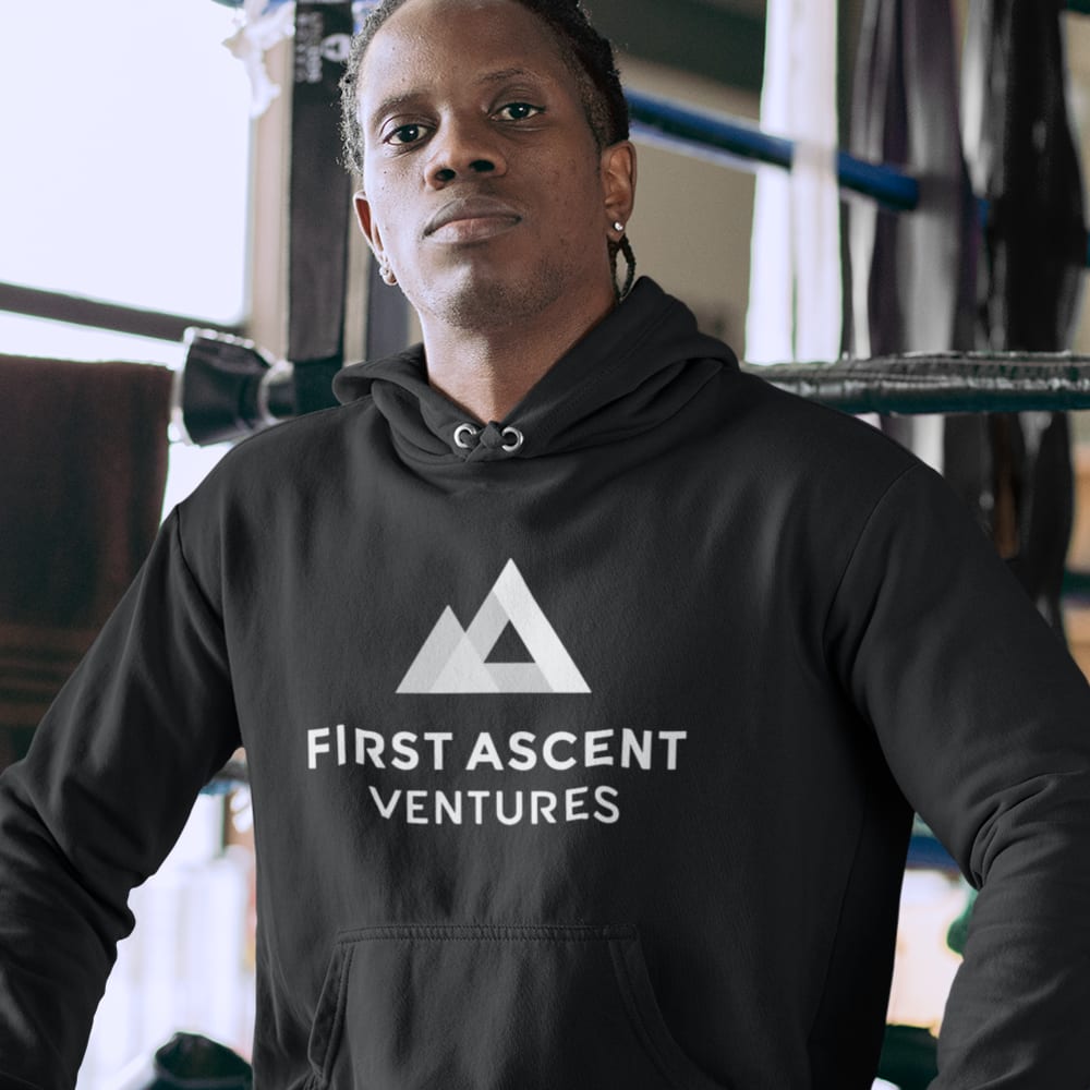 First Ascent Ventures Hoodie, White Logo