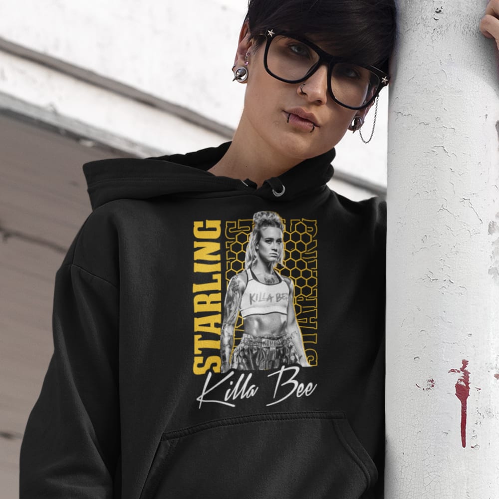 Taylor Starling Killa Bee Graphic Hoodie, White Logo