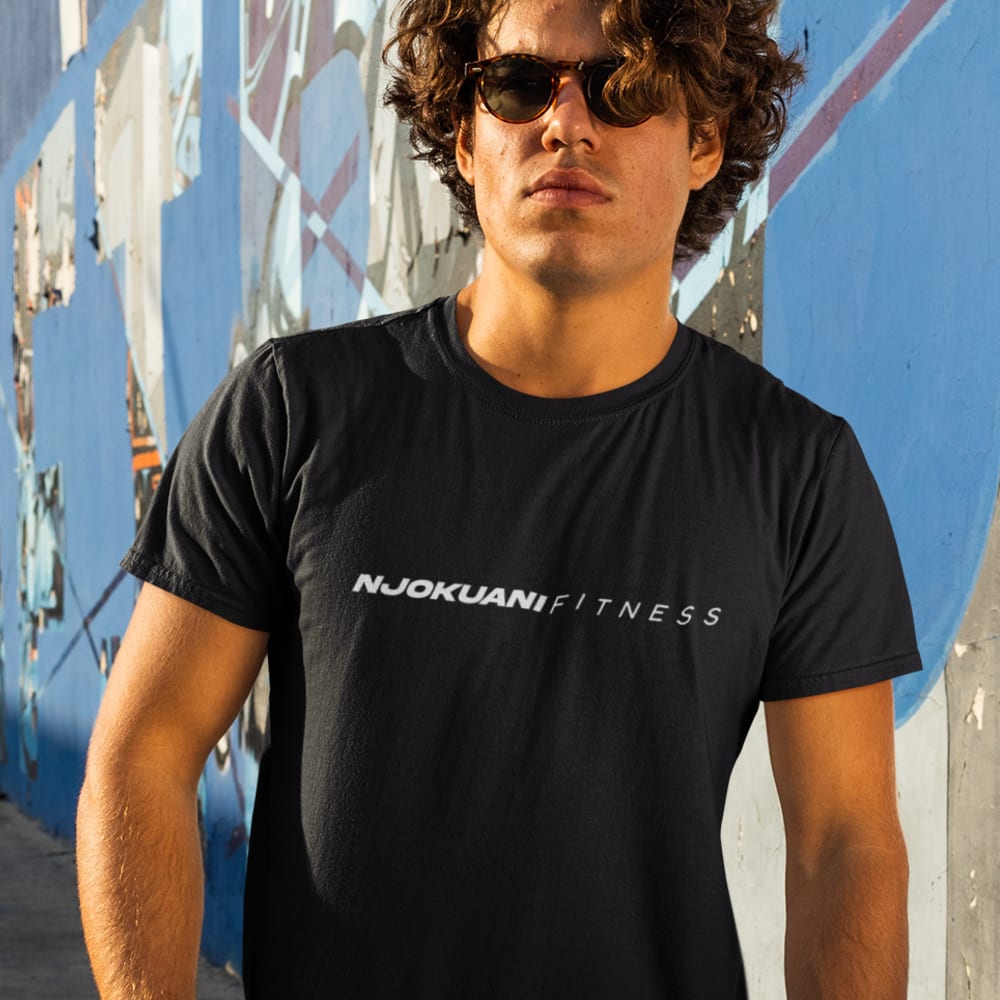 Njokuani Fitness by Anthony Njokuani T-Shirt, White Logo