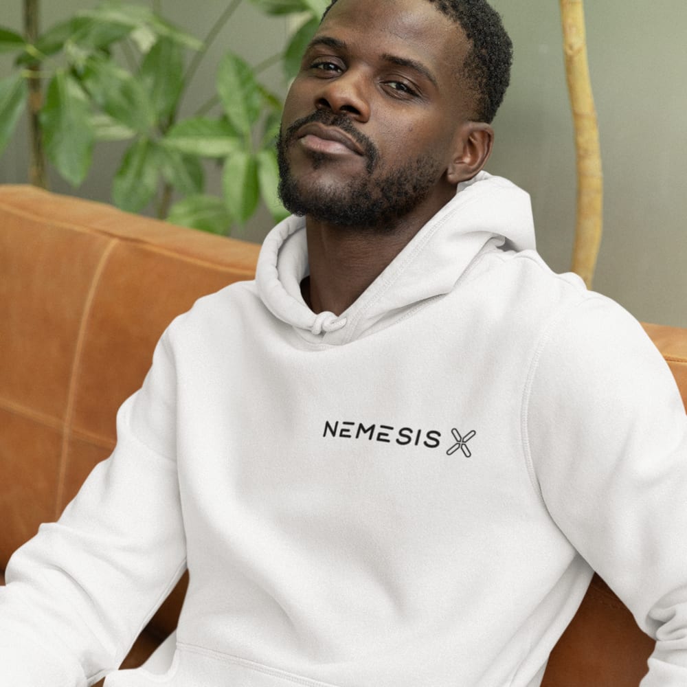 Nemesis X Nate Rodgers Unisex Hoodie, Black X Logo