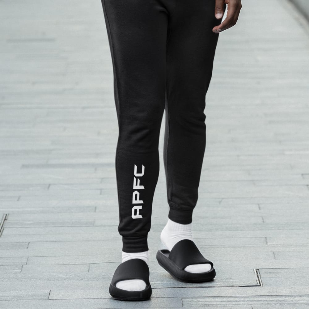 Anthony Pettis APFC T-Shirt Jogger, White Logo