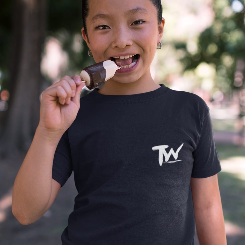  TW by Troy Williamson Youth T-Shirt, White Logo
