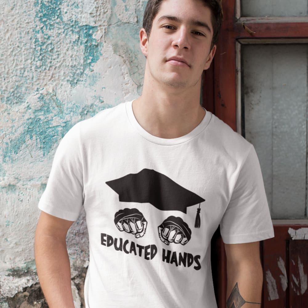 Two Fist Educated Hands by Reggie Eaz-e Barnett Jr. T-shirt