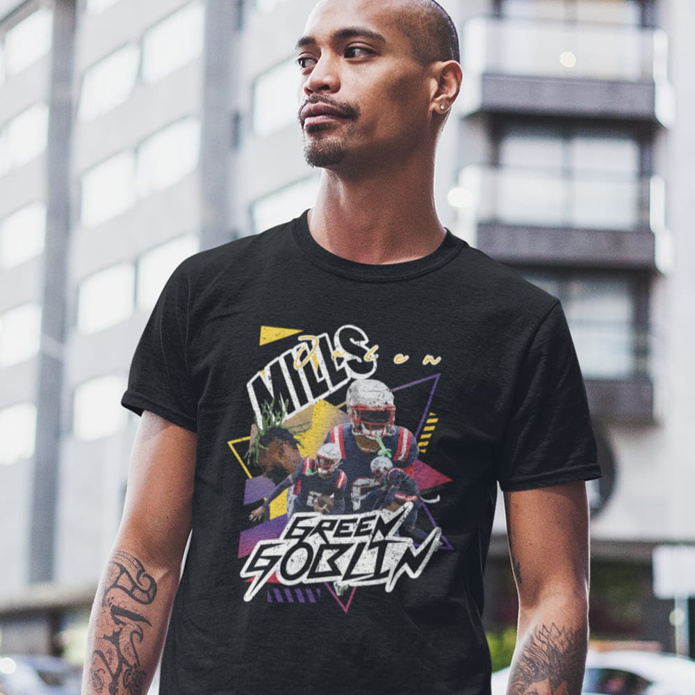 Green Goblin by Jalen Mills x MAWI, Men's Tee , Light Logo