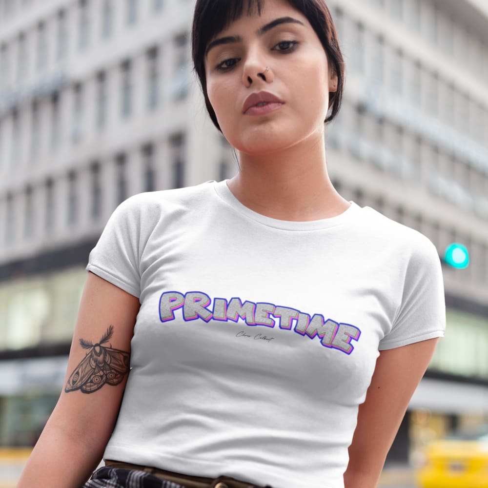 Primetime Graffiti Series, Blue/Pink, a Chris Colbert Signature Edition, Women’s T-Shirt