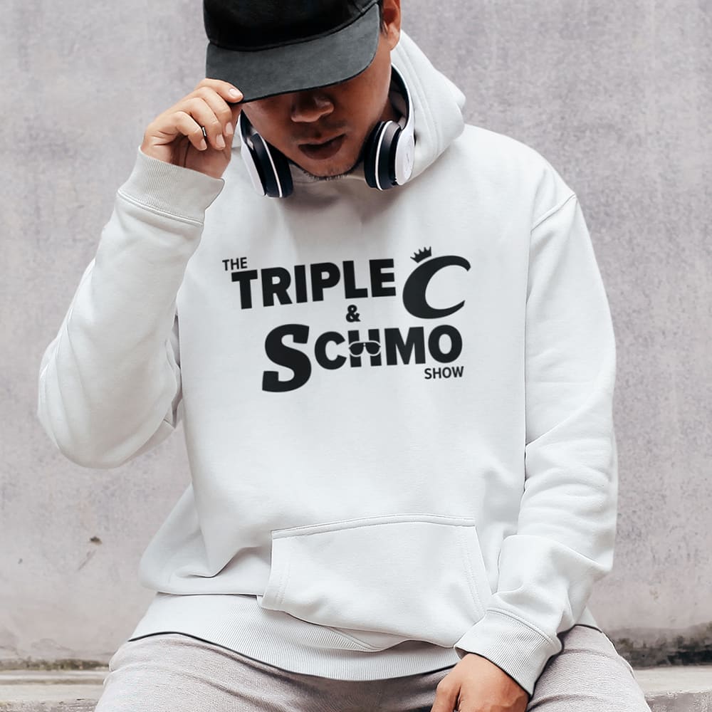 Triple C & Schmo Show Hoodie, Black Logo