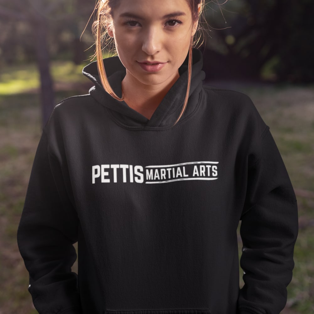 Pettis Martial Arts Gym Unisex Hoodie, Al White Logo