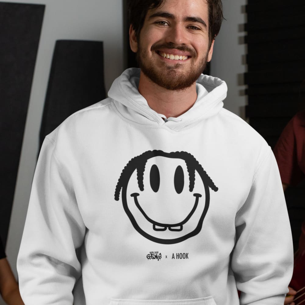 A Hook by MAWI, AG Smiley, Black Men’s Hoodie