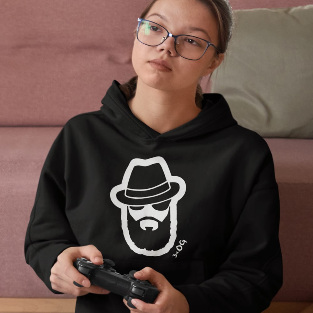 3xOG by Otis Griffin Women's Hoodie, White Logo