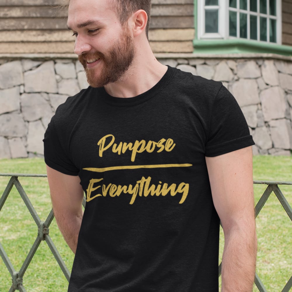 Purpose Everything Star Design by Andreas Ziegler T-Shirt, Gold White Logo