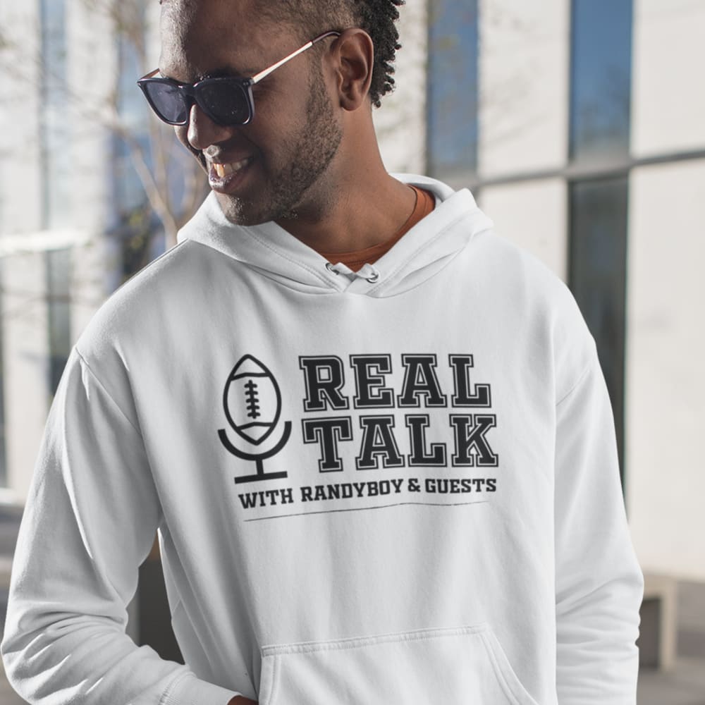 Real Talk with Randyboy & Guests Unisex Hoodie, Black Logo