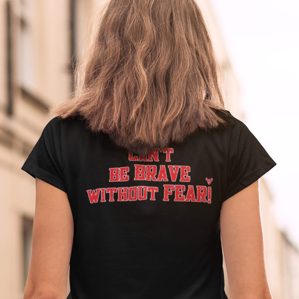 "Can't Be Brave Without Fear" John Makdessi Unisex T-Shirt, Light Logo