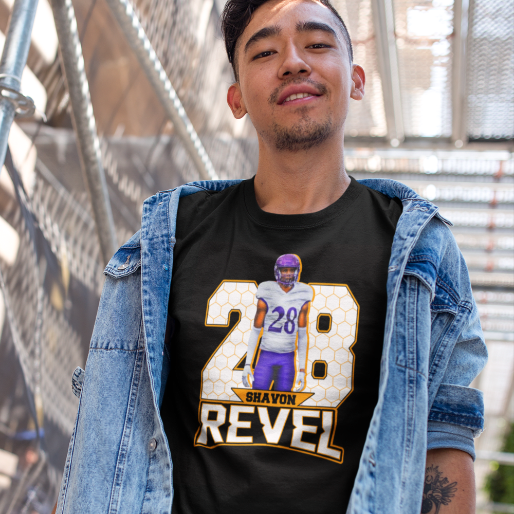 28 Shavon Revel T-Shirt, White Logo