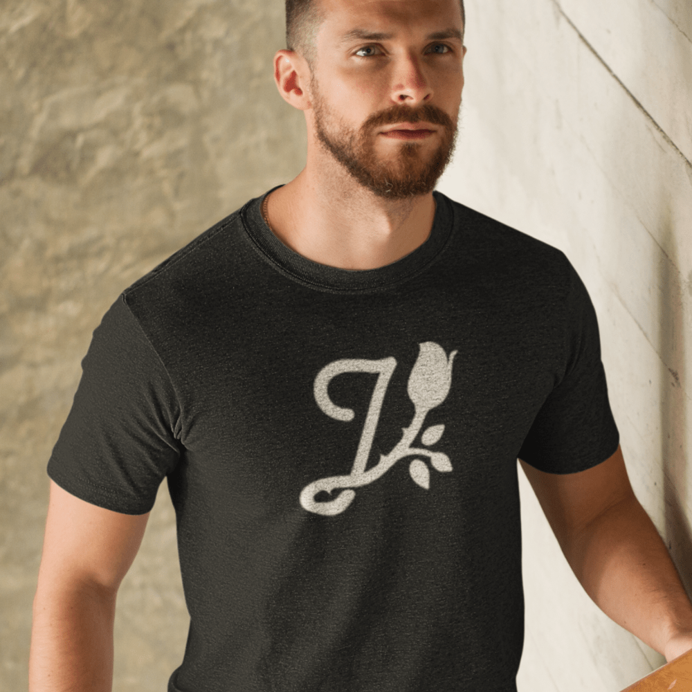 Jelani Hamilton Men's T-Shirt, White Logo