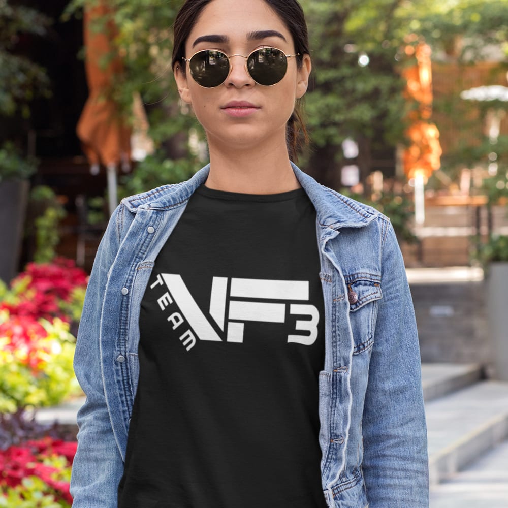VF3 by Vernon Fox Women's T-Shirt, White Logo