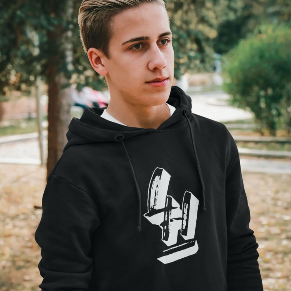 LH in White Logo by Raheam Forest Hoodie
