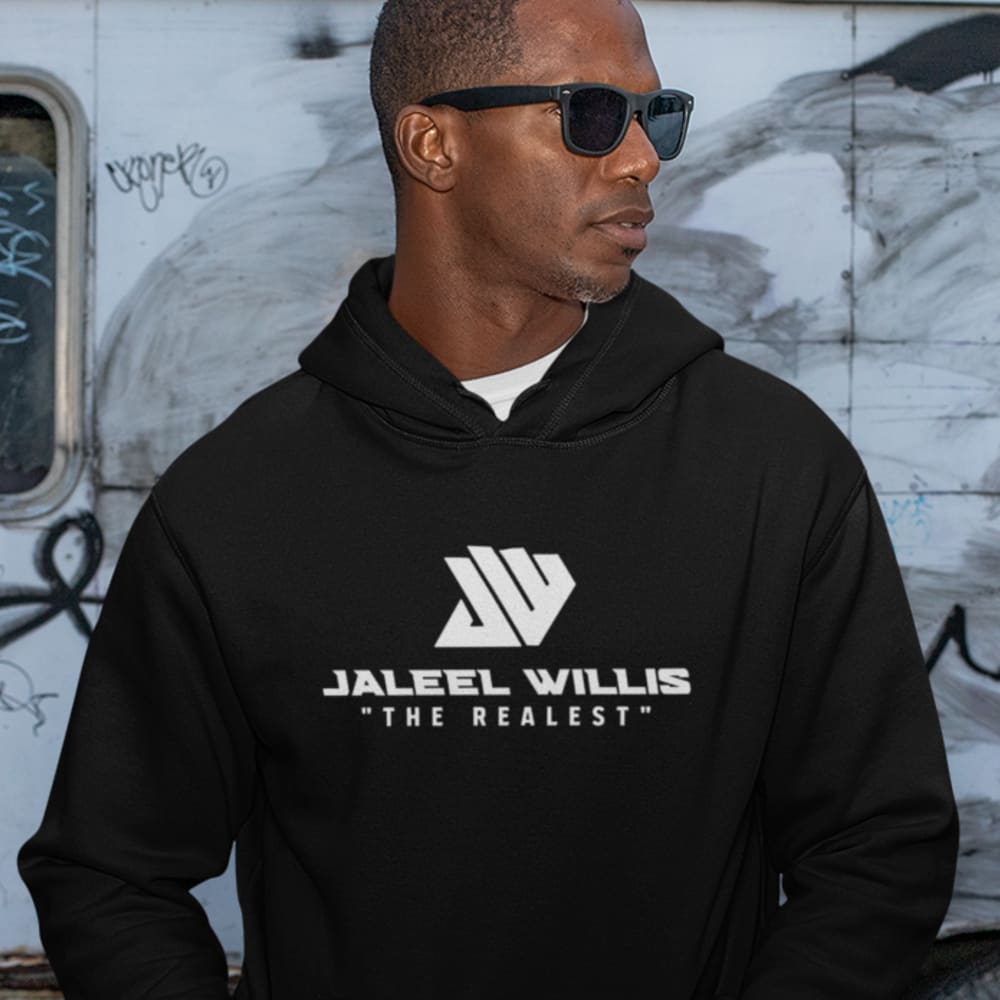 The Realest by Jaleel Willis Men's Hoodies, All White Logo