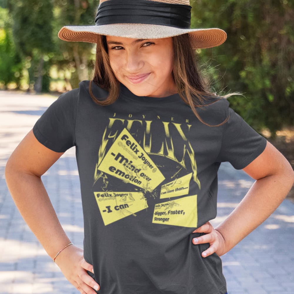 Felix Joyner Youth T-Shirt, Yellow Logo