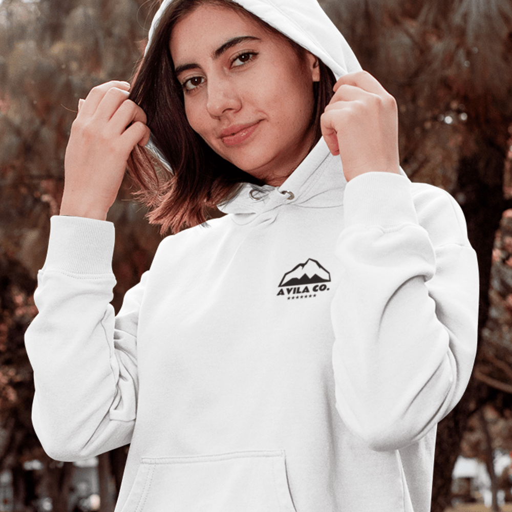 AVILA CO. by Guillermo Granier Men's Hoodie, All Black Mini Logo