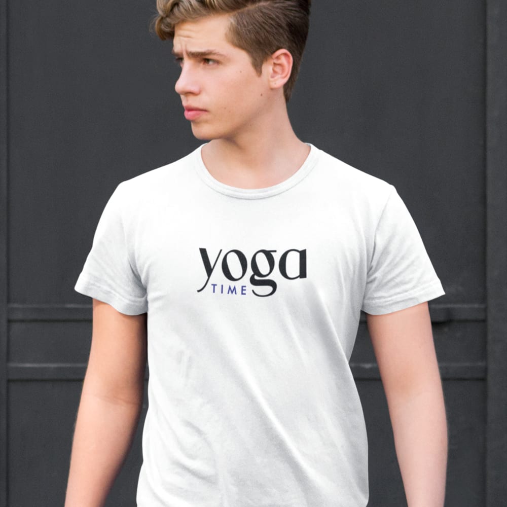 Yoga Time by Sanela Osmanovic Unisex T-Shirt, Dark Logo