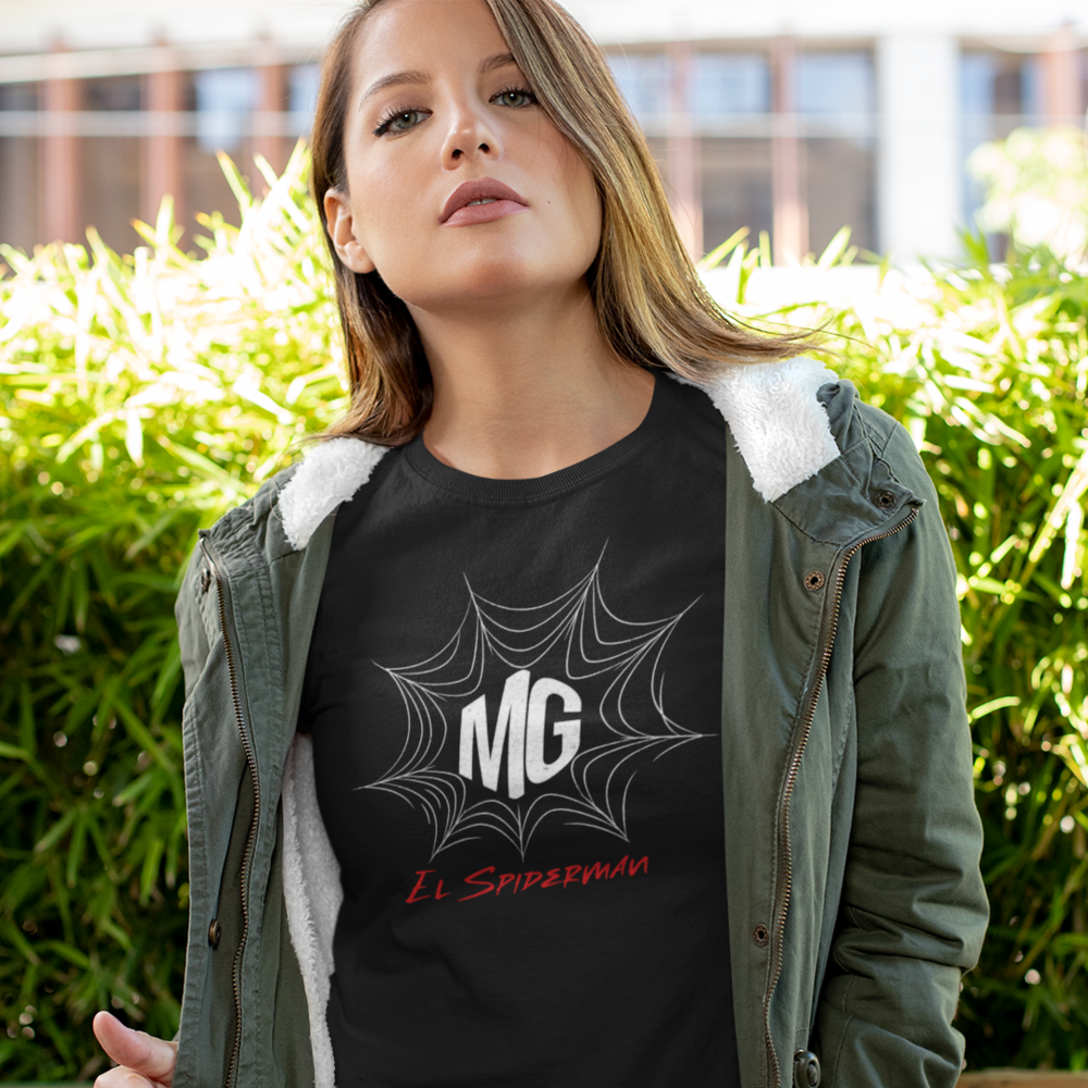 "EL Spiderman" by Michael Gianino Women's T-Shirt, Light Logo