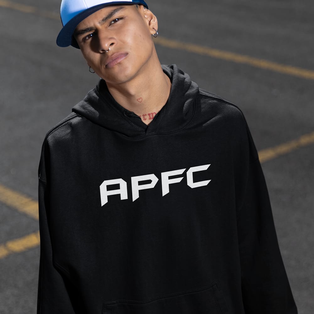 Anthony Pettis APFC Hoodie,  White Logo