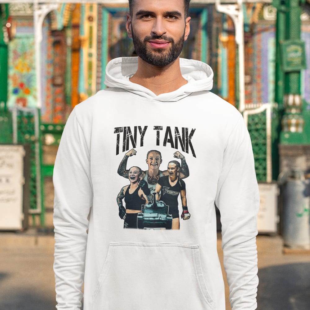 Tiny Tank by Chelsea Conner Unisex Hoodie, Dark Logo