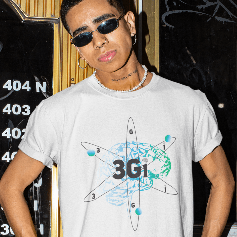 3GI by Jacarrius Demmerritte Men's T-Shirt, Black Logo