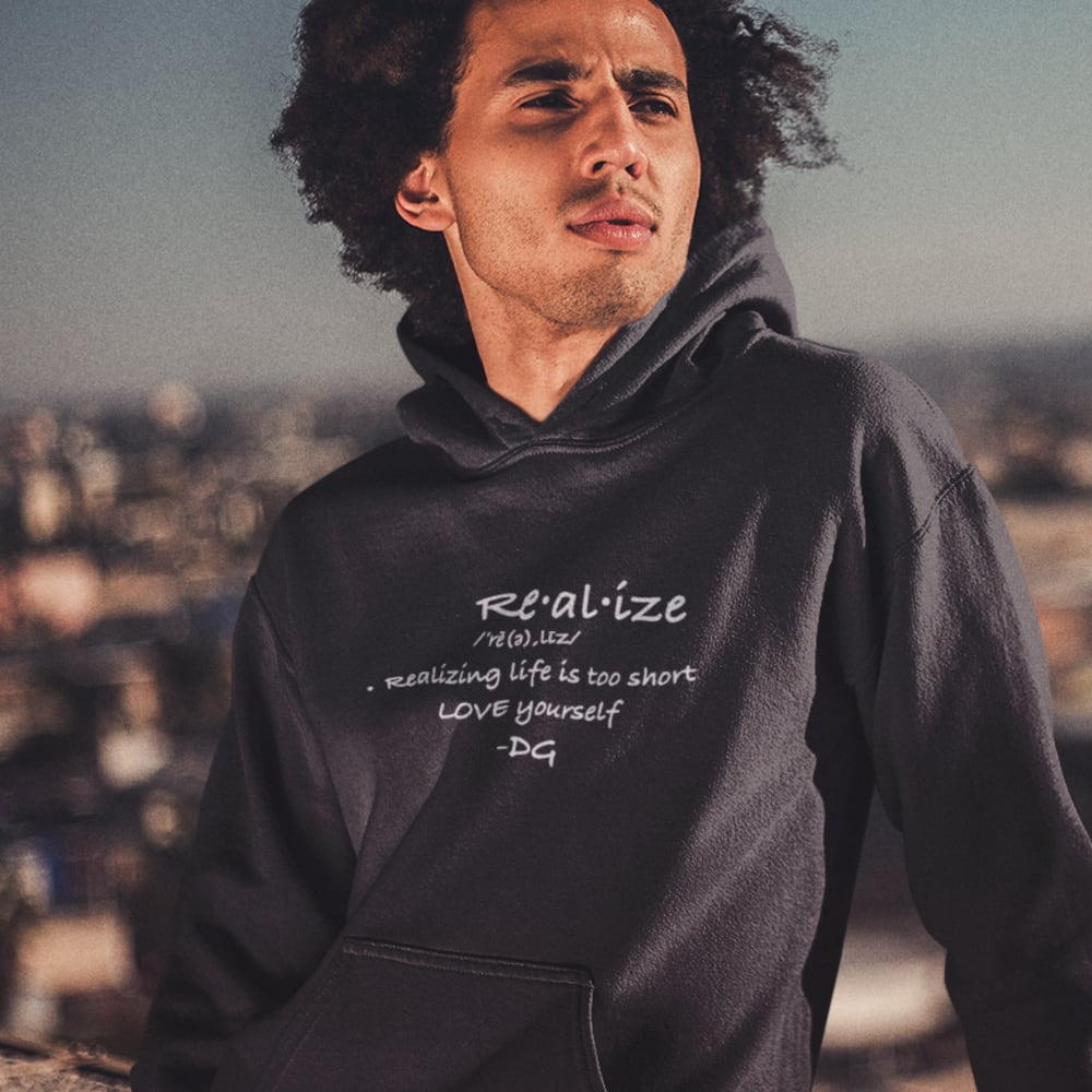 'Realize' by Devin Grant, Hoodie (Black)