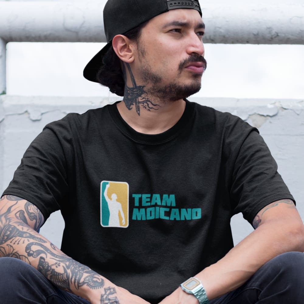 Team Moicano Men's T-Shirt, White Logo