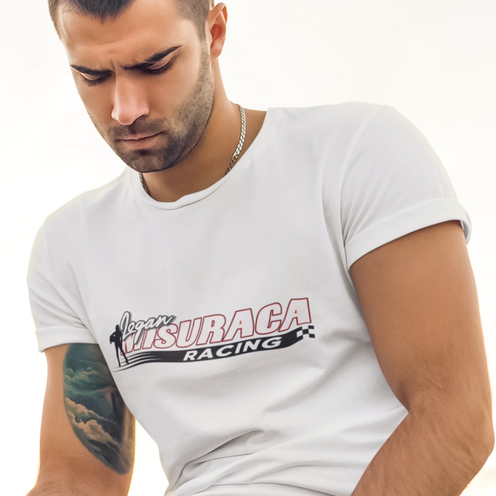 LIMITED EDITION Logan Misuraca Racing T-Shirt, Black Logo