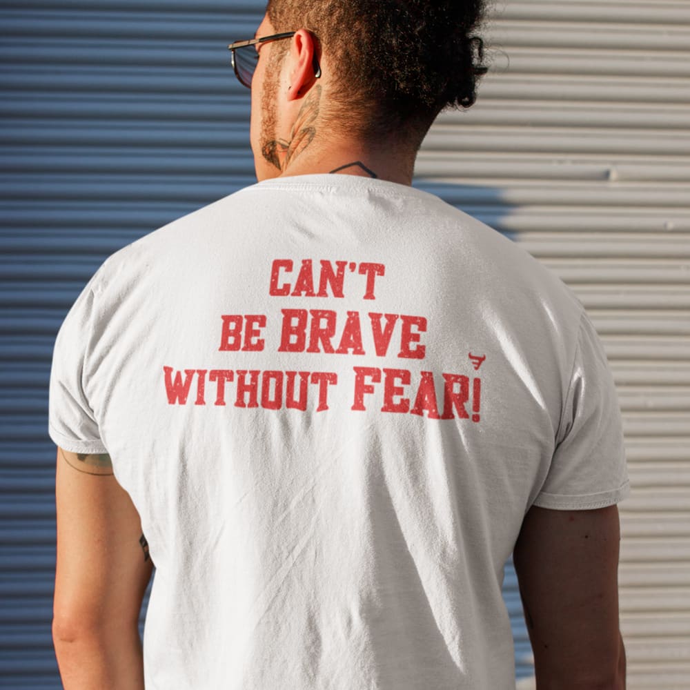 "Can't Be Brave Without Fear" John Makdessi Unisex T-Shirt, Dark Logo
