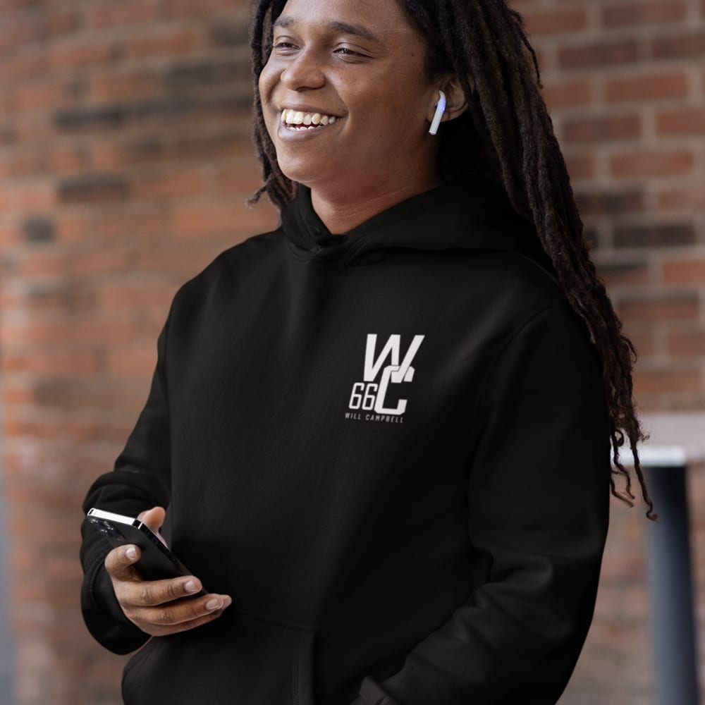 "WC" by Will Campbell Hoodie, White Logo