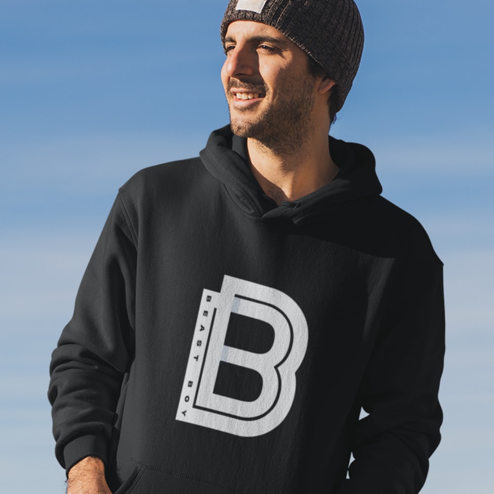 BB Beast Boy by Michael Davis Unisex Hoodie, White Logo