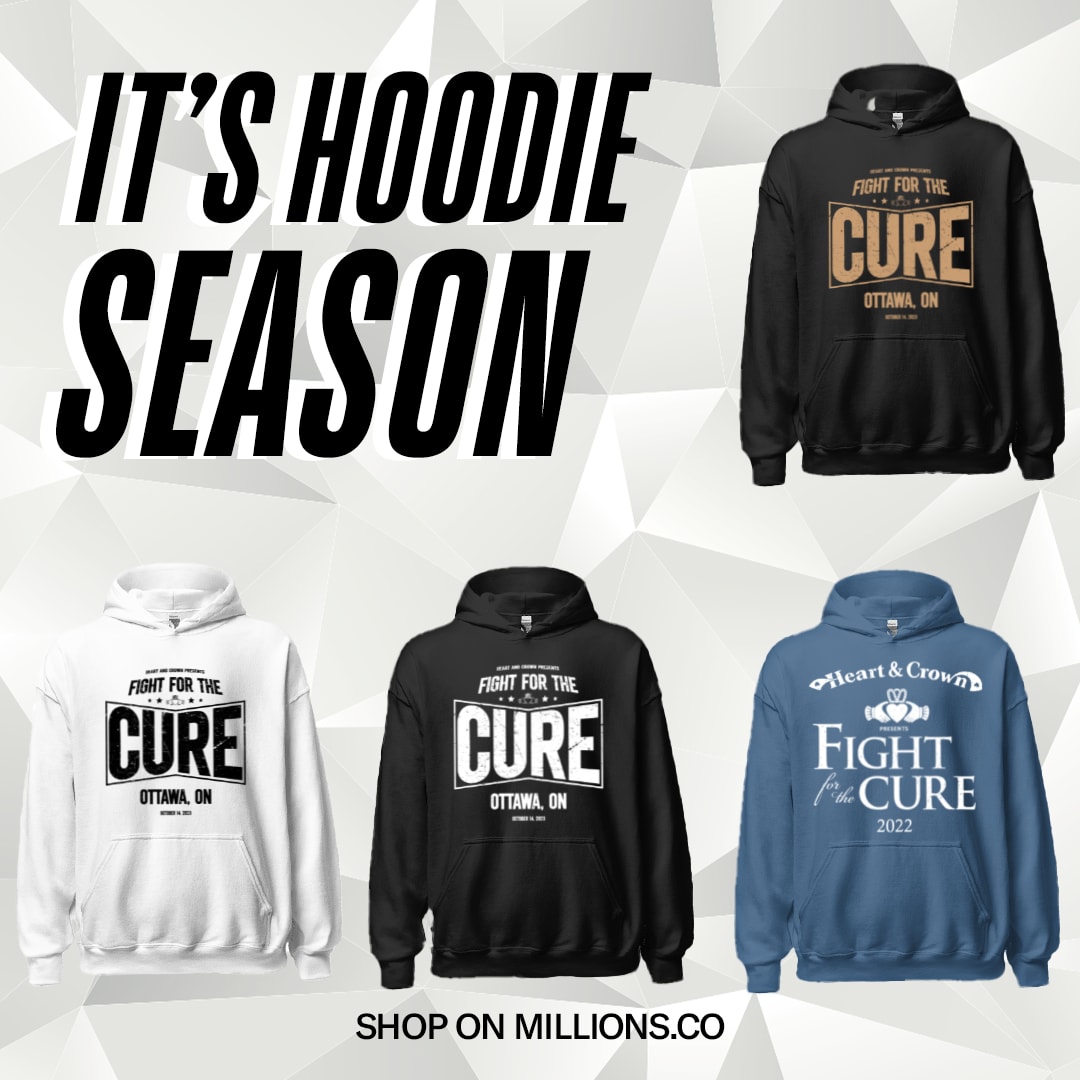 Shop Heart and Crown Presents Fight for the Cure Hoodies This Winter Season