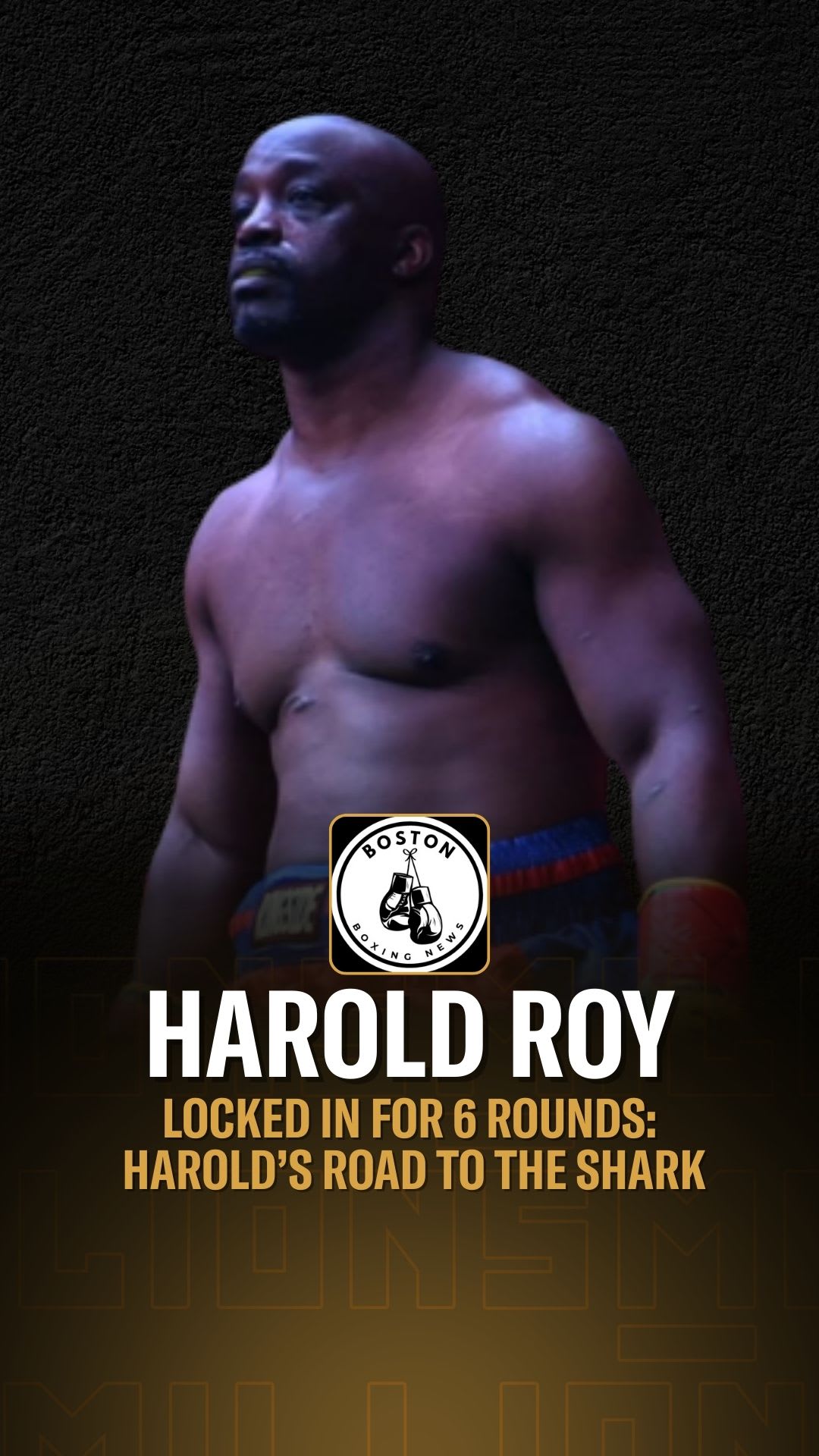 Harold Roy: Locked In For 6 Rounds: Harold’s Road To The Shark | Press Interview
