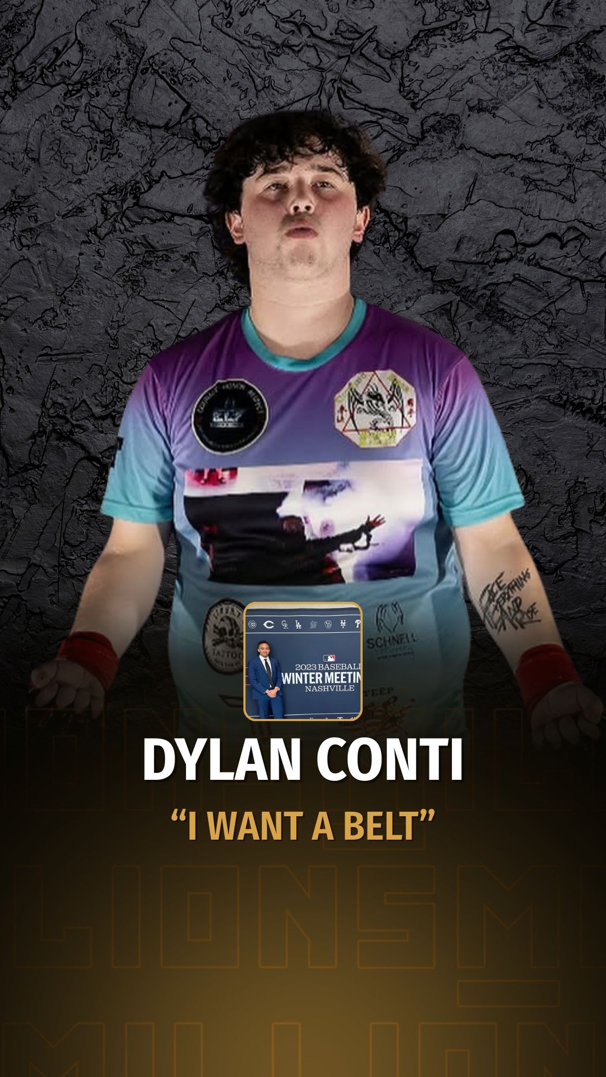 Dylan Conti: I Want A Belt | Press Interview