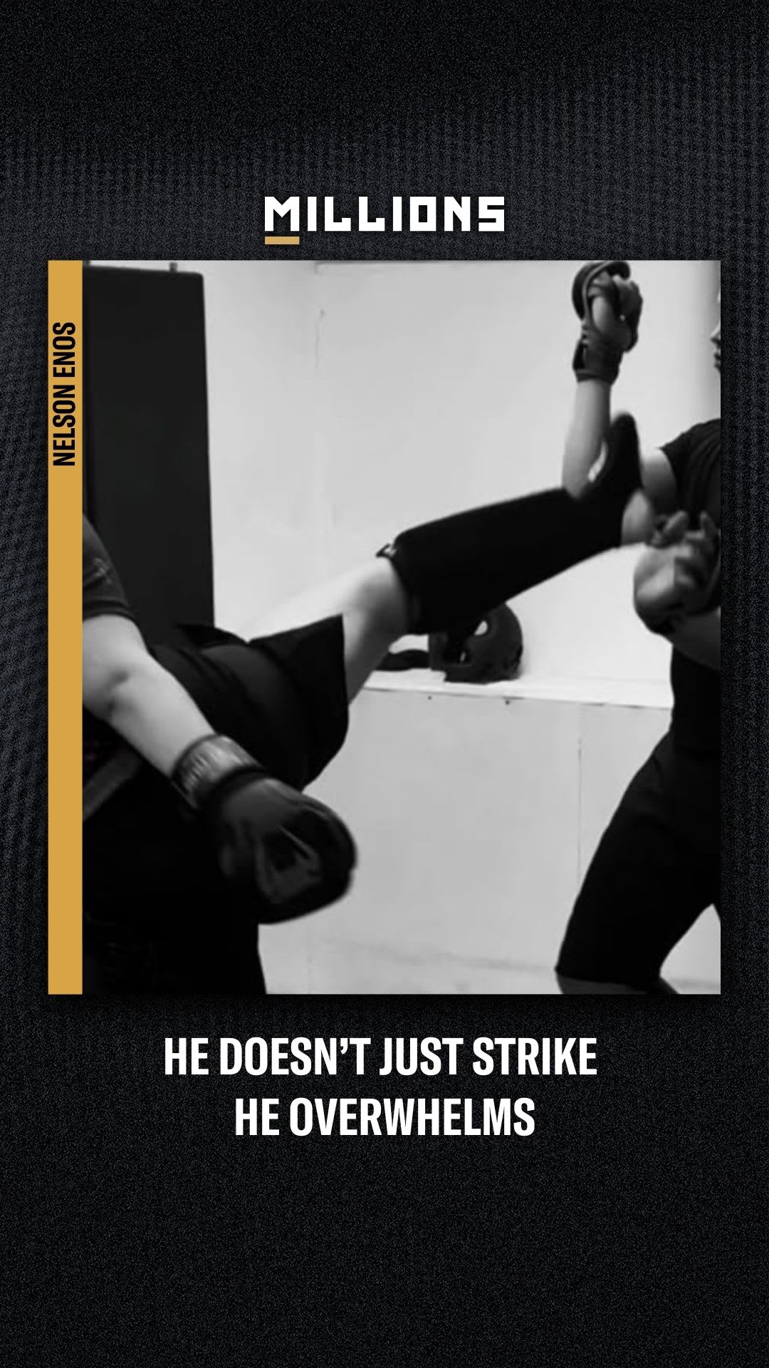 Nelson Enos: The MMA Foundation Behind His High-Pressure Striking | Press Interview