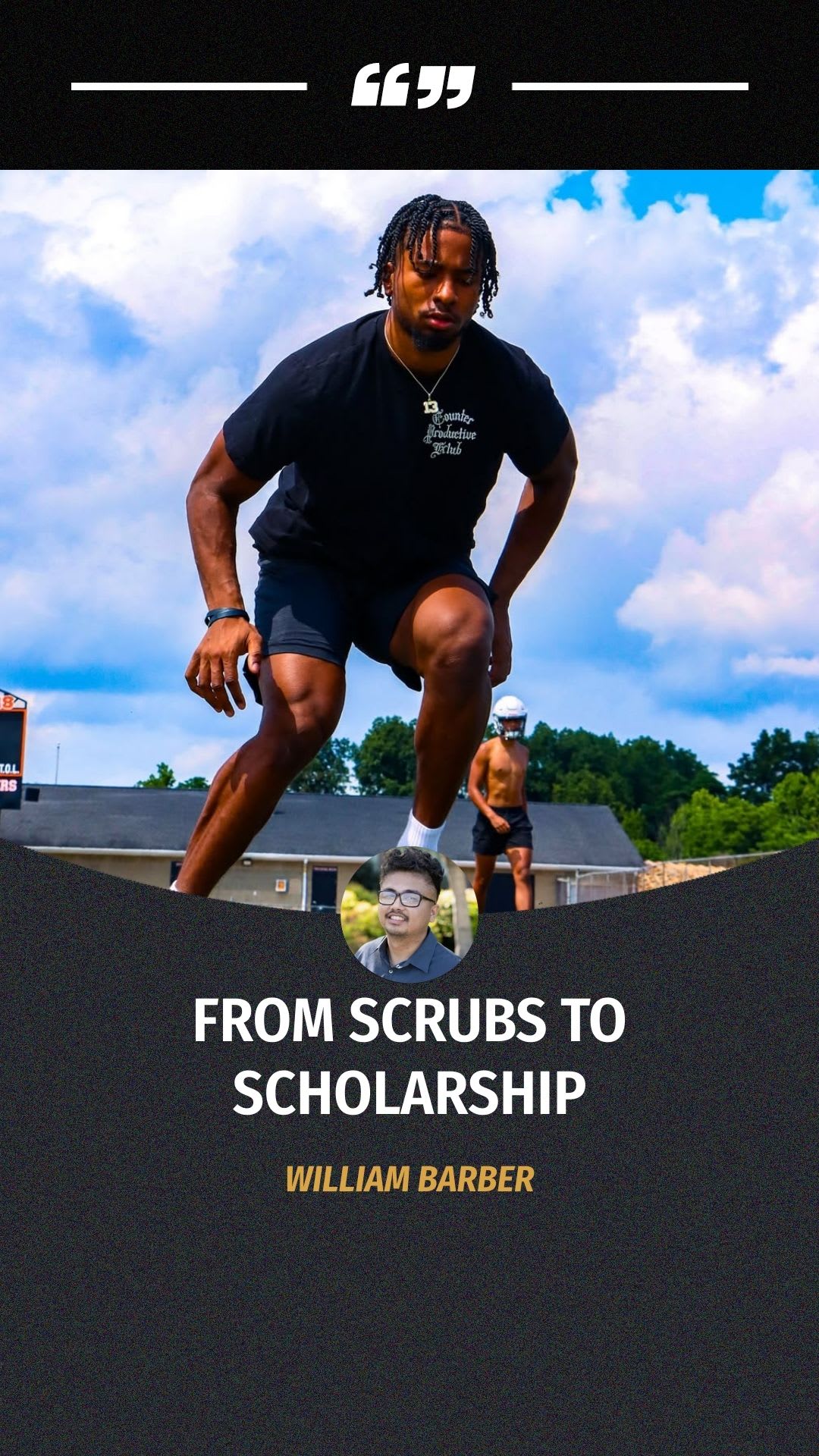 William Barber: From Scrubs To Scholarship | Press Interview