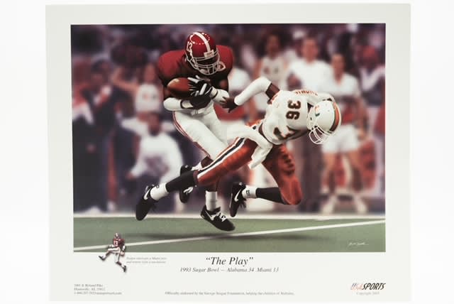 George Teague "The Play" Autographed 8x10 Photo