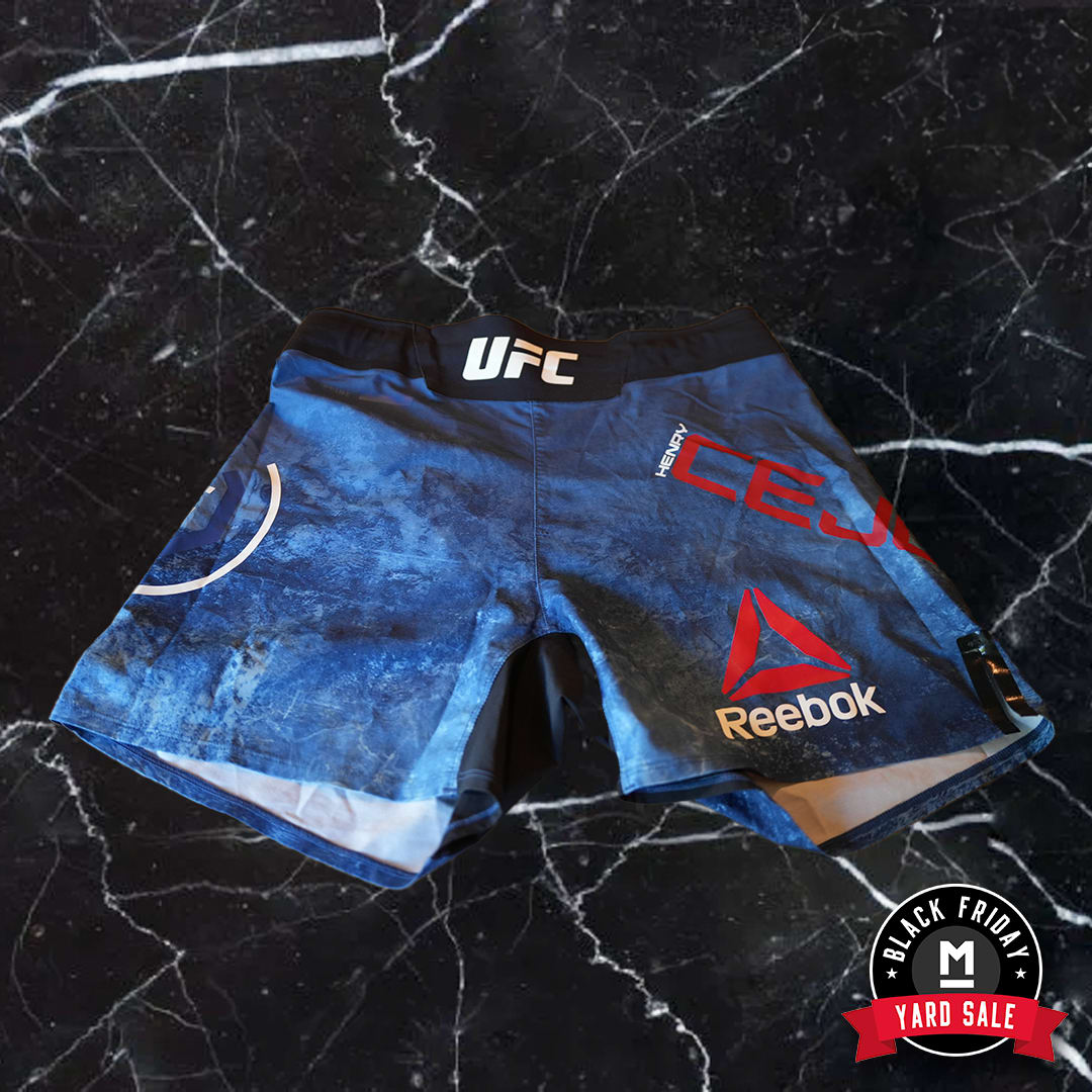 Henry Cejudo Victory Fight Worn UFC Shorts, Blue