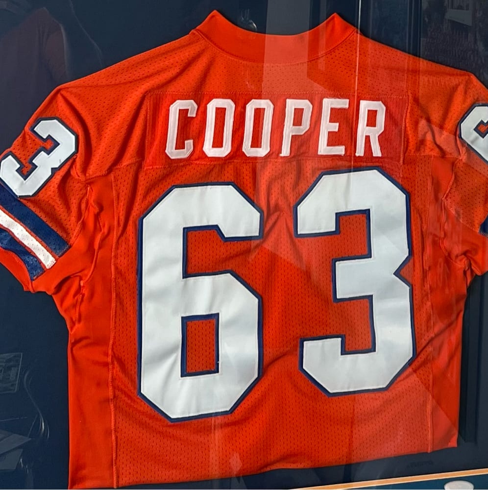 Signed Denver Broncos Jersey – Mark Cooper Autograph