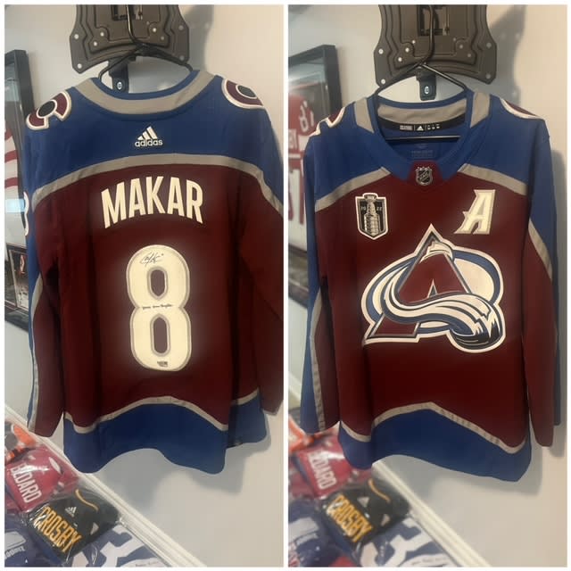 Autographed Cale Makar Colorado Avalanche Jersey (1x Inscribed, Cup Patch)