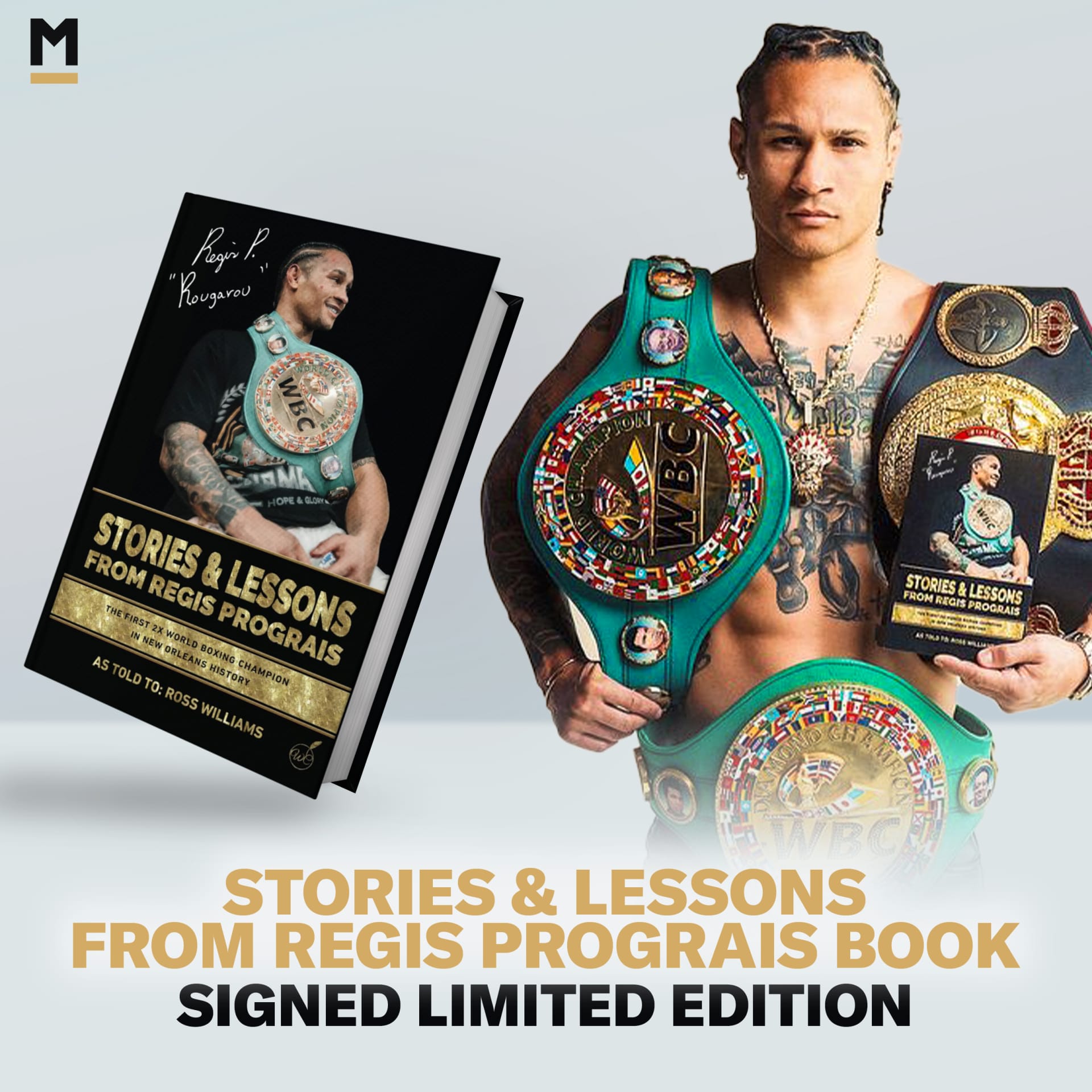Regis Prograis Custom Autographed Book