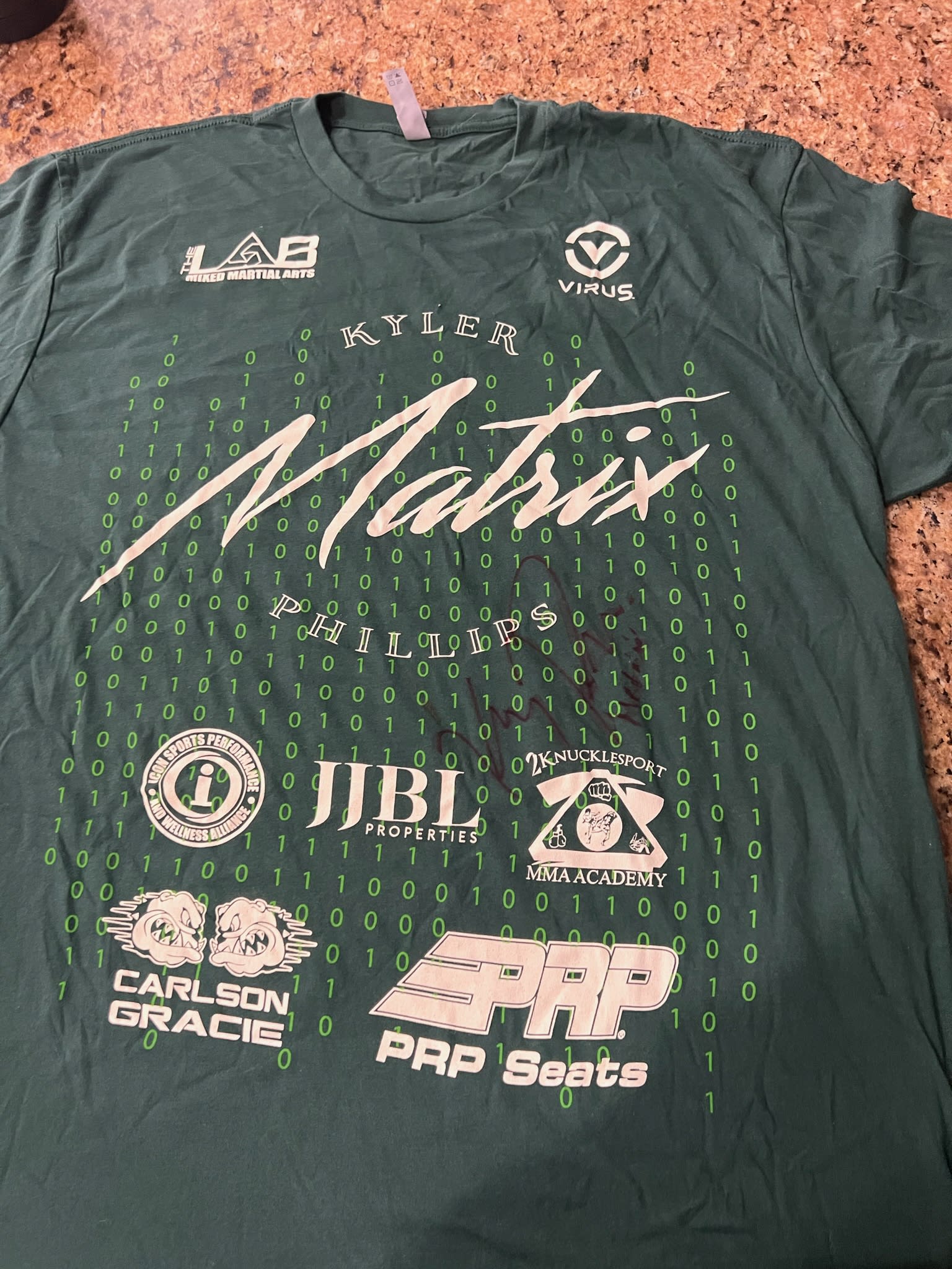 Exclusive, Signed Kyler "Matrix" Phillips T Shirt