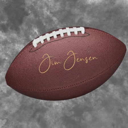 Jim Jensen Autographed Football