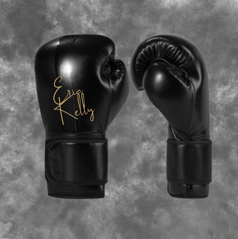 Eric Kelly Autographed Boxing Gloves